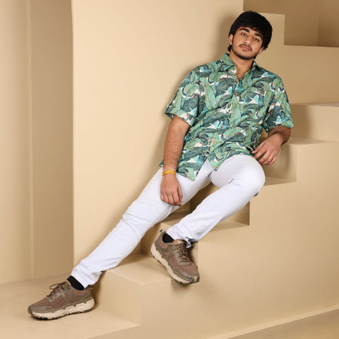 Hunter Cotton Half Sleeves Shirt