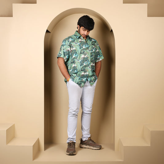 Hunter Cotton Half Sleeves Shirt