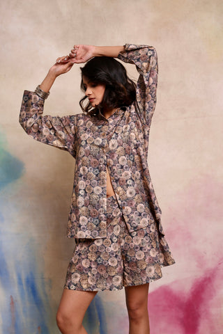Rose Petal Punch Floral Print Co-ord Set