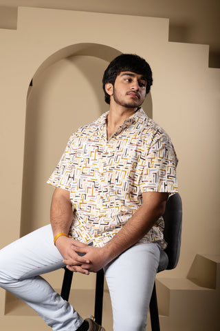 Screwdriver Cotton Half Sleeves Shirt